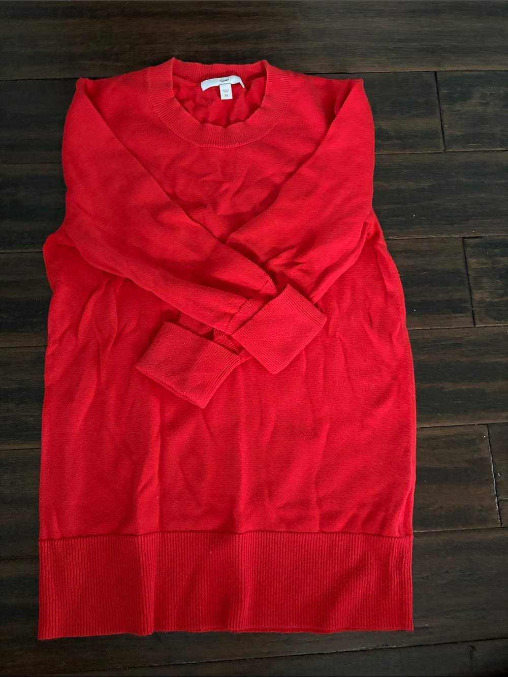 GAP Bright Red 3/4 Sleeve Sweater